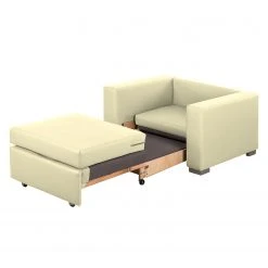 Mooved Fauteuil convertible Latina IV - Crème | Confort et élégance pour votre salon -Pas Cher Fauteuils Magasin schlafsessel lewington kunstleder creme 2595110