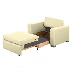 Mooved Fauteuil convertible Latina IV - Crème | Confort et élégance pour votre salon -Pas Cher Fauteuils Magasin schlafsessel lewington kunstleder creme 2595114