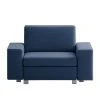Chillout by Franz Fertig Fauteuil Convertible Plaza Bleu - Sans Fonction - Confort et Élégance -Pas Cher Fauteuils Magasin schlafsessel plaza webstoff blau 1396882