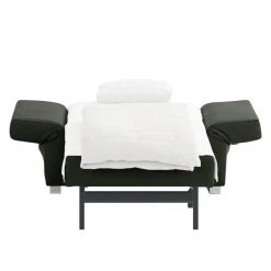 Fauteuil convertible Randa - Vert sapin | Chillout by Franz Fertig -Pas Cher Fauteuils Magasin schlafsessel randa echtleder tannengruen 4016172