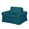 Mooved Fauteuil convertible Latina XIII - Bleu pétrole | Fauteuil 1 place design et confortable