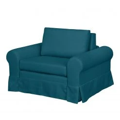 Mooved Fauteuil convertible Latina XIII - Bleu pétrole | Fauteuil 1 place design et confortable
