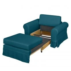 Mooved Fauteuil convertible Latina XIII - Bleu pétrole | Fauteuil 1 place design et confortable -Pas Cher Fauteuils Magasin schlafsessel salir webstoff petrol 4181564
