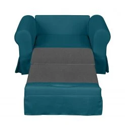 Mooved Fauteuil convertible Latina XIII - Bleu pétrole | Fauteuil 1 place design et confortable -Pas Cher Fauteuils Magasin schlafsessel salir webstoff petrol 4181576