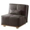 Ars Natura Fauteuil convertible Simla I - Microfibre Gris Lava - Confort et Élégance -Pas Cher Fauteuils Magasin schlafsessel simla antiklederlook 5151056