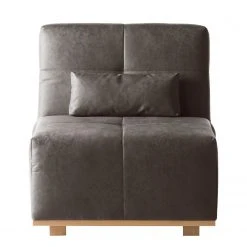 Ars Natura Fauteuil convertible Simla I - Microfibre Gris Lava - Confort et Élégance -Pas Cher Fauteuils Magasin schlafsessel simla antiklederlook 5151060