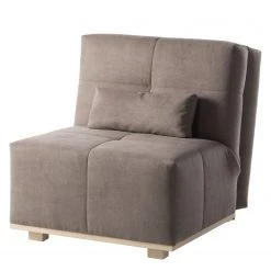 Fauteuil convertible Simla II en microfibre Cubanite - Design contemporain et confortable