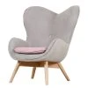 Fauteuil Ameson Tissu Gris/Rose - Confort et Élégance | Mørteens -Pas Cher Fauteuils Magasin sessel ameson webstoff grau rose 3626709