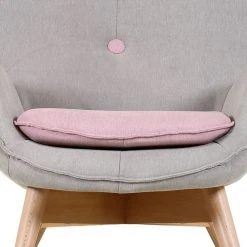 Fauteuil Ameson Tissu Gris/Rose - Confort et Élégance | Mørteens -Pas Cher Fauteuils Magasin sessel ameson webstoff grau rose 3626721