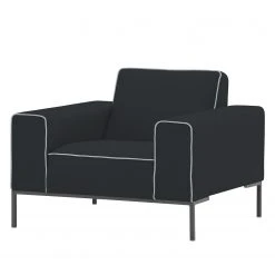 Fauteuil 1 place Studio Copenhagen Ampio Duo Tissu Floreana - Anthracite/Gris