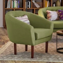 Fauteuil Anna I - Vert olive par Mørteens | Fauteuil 1 place élégant et confortable -Pas Cher Fauteuils Magasin sessel anna i webstoff olivgruen 4828912