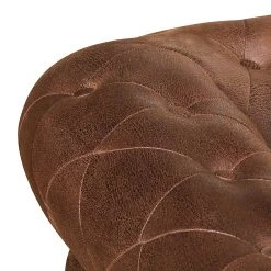 Fauteuil Benavente - Fauteuil 1 place en cuir vieilli marron par Ars Manufacti -Pas Cher Fauteuils Magasin sessel benavente antiklederlook braun 406417