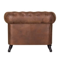 Fauteuil Benavente - Fauteuil 1 place en cuir vieilli marron par Ars Manufacti -Pas Cher Fauteuils Magasin sessel benavente antiklederlook braun 406449