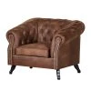 Fauteuil Benavente - Fauteuil 1 place en cuir vieilli marron par Ars Manufacti -Pas Cher Fauteuils Magasin sessel benavente antiklederlook braun 406467
