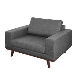 Fauteuil 1 place Mørteens Billund - Gris | Confort et Design Scandinave -Pas Cher Fauteuils Magasin sessel billund strukturstoff grau 495718