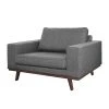 Fauteuil 1 place Mørteens Billund - Gris | Confort et Design Scandinave -Pas Cher Fauteuils Magasin sessel billund strukturstoff grau 495722