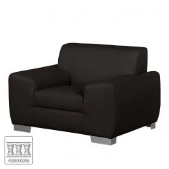 Fredriks Fauteuil Bollon - Marron foncé | Fauteuil 1 place design et confort -Pas Cher Fauteuils Magasin sessel bollon kunstleder dunkelbraun 4154632