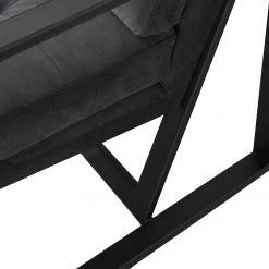 Ars manufacti Fauteuil Brock I - Gris foncé | Fauteuil 1 place moderne et confortable -Pas Cher Fauteuils Magasin sessel brock i samt dunkelgrau 4988600