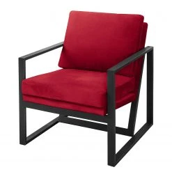 Ars manufacti Fauteuil Brock II Rouge - Fauteuil 1 place design et confort