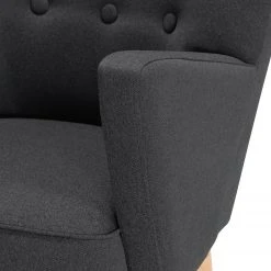 Fauteuil Bumberry Anthracite - Confort et Élégance par Mørteens -Pas Cher Fauteuils Magasin sessel bumberry webstoff anthrazit 5143788