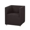 Fauteuil Carmen - Tissu Anthracite - Confort et Style par Mooved