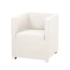 Fauteuil 1 place Mooved Carmen - Tissu beige, design et confort -Pas Cher Fauteuils Magasin sessel carmen stoff beige 1321492