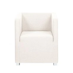 Fauteuil 1 place Mooved Carmen - Tissu beige, design et confort -Pas Cher Fauteuils Magasin sessel carmen stoff beige 1321495