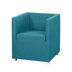 Mooved Fauteuil Carmen - Tissu Turquoise | Fauteuil 1 Place Confortable et Élégant