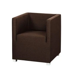 Mooved Fauteuil Carmen - Tissu marron foncé - Fauteuil 1 place élégant et confortable