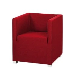 Fauteuil Carmen 1 place en Tissu rouge | Design moderne et Confortable | mooved