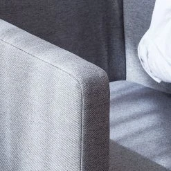 Mooved Fauteuil Carmen - Tissu Gris - Confort et élégance pour votre salon -Pas Cher Fauteuils Magasin sessel carmen webstoff grau 534117