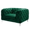 Jack & Alice Fauteuil Leominster II - Vert foncé | Fauteuil 1 place design et confortable -Pas Cher Fauteuils Magasin sessel cayley samt 5149860