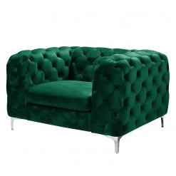 Jack & Alice Fauteuil Leominster II - Vert foncé | Fauteuil 1 place design et confortable