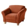 Ars Natura Fauteuil Cebu - Marron miel | Fauteuil 1 place élégant et confortable -Pas Cher Fauteuils Magasin sessel cebu webstoff honigbraun 4568256