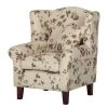 Maison Belfort Fauteuil Red Rose - Beige - Sans repose-pieds | Confort et Élégance -Pas Cher Fauteuils Magasin sessel colmar webstoff floral ohne hocker beige 4836504