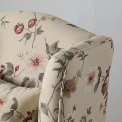 Maison Belfort Fauteuil Red Rose - Beige - Sans repose-pieds | Confort et Élégance -Pas Cher Fauteuils Magasin sessel colmar webstoff floral ohne hocker beige 4836524