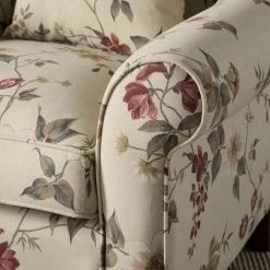 Maison Belfort Fauteuil Red Rose - Beige - Sans repose-pieds | Confort et Élégance -Pas Cher Fauteuils Magasin sessel colmar webstoff floral ohne hocker beige 4836532