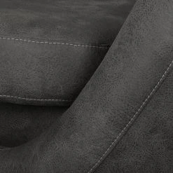 Fredriks Fauteuil Marvin - Gris foncé | Fauteuil 1 place design et confortable -Pas Cher Fauteuils Magasin sessel duhnen antiklederlook dunkelgrau 4107536