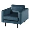 Eva Padberg Collection Fauteuil Edina - Bleu foncé | Fauteuil 1 place design et confortable -Pas Cher Fauteuils Magasin sessel edina samt dunkelblau 4708236