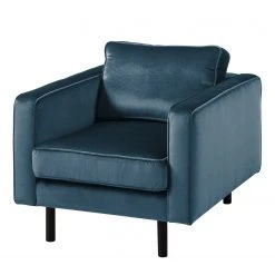Eva Padberg Collection Fauteuil Edina - Bleu foncé | Fauteuil 1 place design et confortable