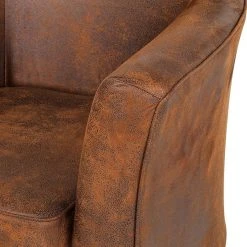 Fauteuil Even - Microfibre marron | ars manufacti | Confort et élégance pour votre salon -Pas Cher Fauteuils Magasin sessel even microfaser braun 254006
