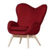 Norrwood Fauteuil Gizo - Rouge cerise, Fauteuil 1 place design et confort -Pas Cher Fauteuils Magasin sessel gizo microfaser rot 4697844