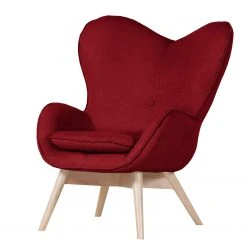 Norrwood Fauteuil Gizo - Rouge cerise, Fauteuil 1 place design et confort