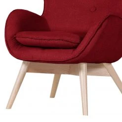 Norrwood Fauteuil Gizo - Rouge cerise, Fauteuil 1 place design et confort -Pas Cher Fauteuils Magasin sessel gizo microfaser rot 4697852