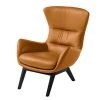 Fauteuil Hepburn I - Cuir véritable Neka en Cognac et Noir | Studio Copenhagen -Pas Cher Fauteuils Magasin sessel hepburn echtleder echtleder neka cognac 5024036