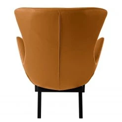 Fauteuil Hepburn I - Cuir véritable Neka en Cognac et Noir | Studio Copenhagen -Pas Cher Fauteuils Magasin sessel hepburn echtleder echtleder neka cognac 5024052
