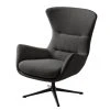 Fauteuil 1 place Studio Copenhagen Hepburn III - Tissu Milan Anthracite Noir | Confort et Design -Pas Cher Fauteuils Magasin sessel hepburn ii flachgewebe schwarz stoff milan anthrazit 5018948