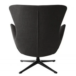 Fauteuil 1 place Studio Copenhagen Hepburn III - Tissu Milan Anthracite Noir | Confort et Design -Pas Cher Fauteuils Magasin sessel hepburn ii flachgewebe schwarz stoff milan anthrazit 5018960