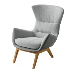 Fauteuil Studio Copenhagen Hepburn I - Gris clair / Gris - Chêne foncé | Design et Confort