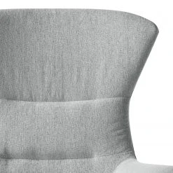 Fauteuil Studio Copenhagen Hepburn I - Gris clair / Gris - Chêne foncé | Design et Confort -Pas Cher Fauteuils Magasin sessel hepburn webstoff echtleder hellgrau grau 5020924